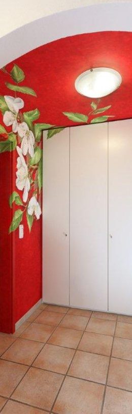Garderobe mit Spiegelschrank